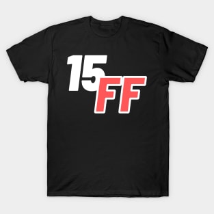 Black, White and Red, Game Term 15 ff and Typographic T-Shirt